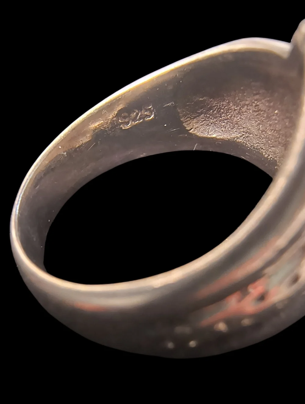Sterling Silver Textured Fluted Swirl Ring